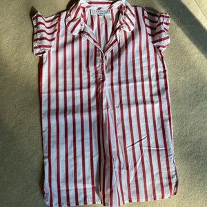 Crewcuts Red and White Striped Kids Nightgown
